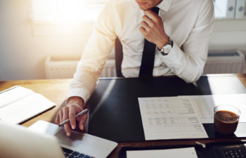 Business Man Working At Office