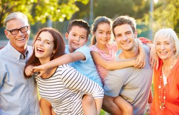 Outdoor Portrait Of Multi-Generation Family In Park